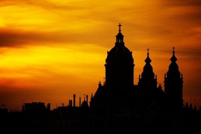 silhouette, architecture, church